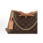 LOUIS VUITTON Carryall BB 印花图案可调节肩带  单肩包  棕⾊